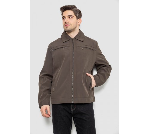 Куртка чоловіча демісезонна однотонна, колір хакі, 244R033B