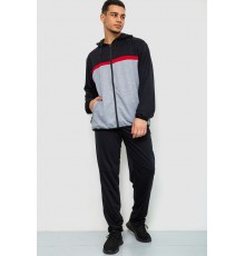 Спорт костюм чоловічий, колір чорно-сірий, 244R9133