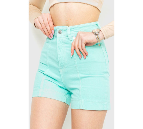Джинсовые шорты, цвет мятный, 214R245