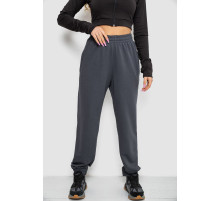 Спортивные штаны женские демисезонные, цвет темно-серый, 102R415