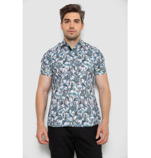 Рубашка мужская с коротким рукавом, цвет разноцвет , 214R582