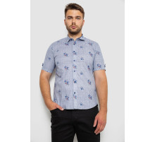 Рубашка мужская с принтом, цвет синий, 214R6917-88