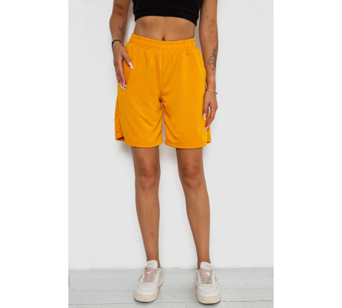 Шорты женские однотонные, цвет желтый, 238R57820