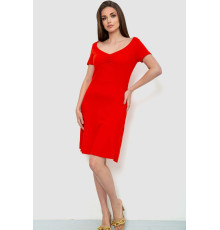 Платье базовое однотонное, цвет красный, 244R265