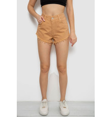 Шорты женские джинсовые, цвет бежевый, 182R1648S20
