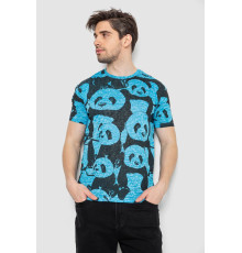 Футболка чоловіча з принтом, колір блакитний, 244R6034