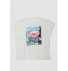 Костюм для девочек велюровый, цвет белый, 102R1528