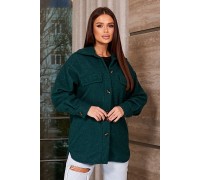 Сорочка-бомбер жіноча, колір зелений, 257R153