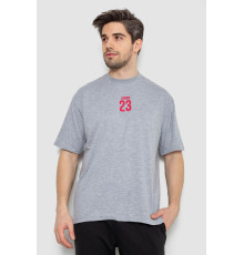 Футболка чоловіча з принтом, колір сірий, 244R7024