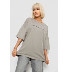 Футболка женская с принтом, цвет серый, 244R2020