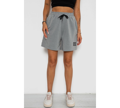 Шорты женские с принтом, цвет серый, 238R120