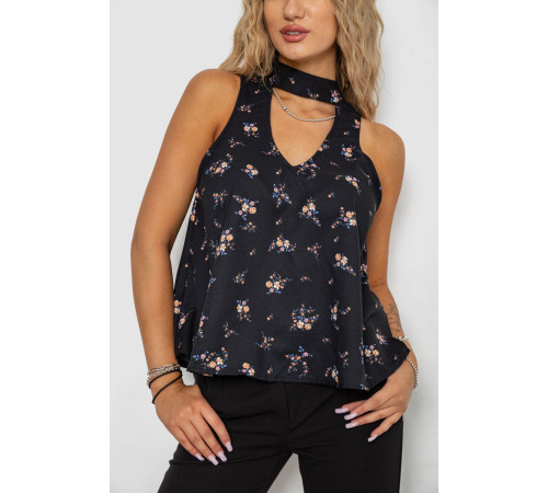 Блуза, цвет черный, 244R309-1