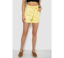 Шорты джинсовые женские, цвет желтый, 182R1468