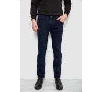 Джинси чоловічі однотонні Straight, колір синій, 244R1048