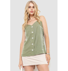 Блуза на бретелях, оливковий колір, 102R215