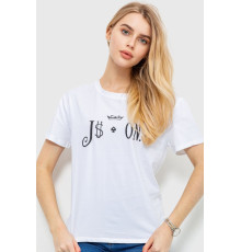 Футболка жіноча, колір білий, 198R022