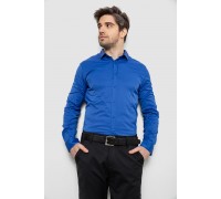 Рубашка мужская однотонная, цвет электрик, 186R6917