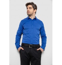 Сорочка чоловіча однотонна, колір електрик, 186R6917