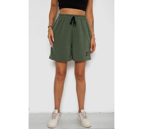 Шорты женские с принтом, цвет хаки, 238R120