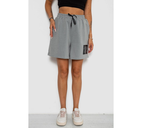 Шорты женские с принтом, цвет серый, 238R131