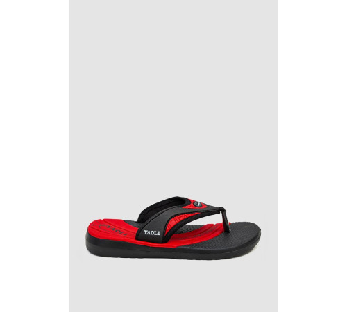 Вьетнамки детские, цвет черно-красный, 243R9015B-17