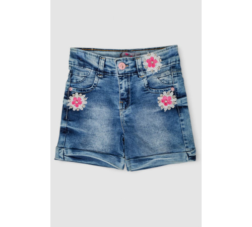 Шорты джинсовые для девочки, цвет синий, 247R10001