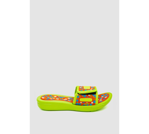 Шлепанцы детские резиновые для девочек, цвет салатовый, 243R617B-41