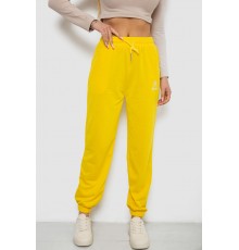 Спортивні штани жіночі, колір жовтий, 238RJH019