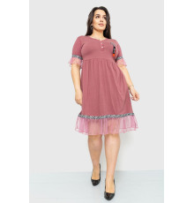 Платье свободного кроя, цвет светло-сливовый, 231R6444