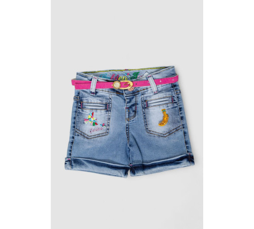 Шорты джинсовые для девочек, цвет синий, 247R1210-1