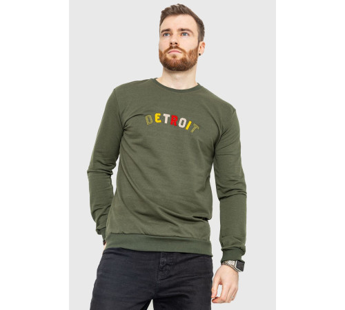 Свитшот мужской демисезонный, цвет хаки, 208R0204