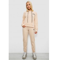 Спортивний костюм жіночий двонитка, колір бежевий, 214R1419-005
