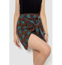 Спідниця з принтом, колір коричнево-зелений, 244R202