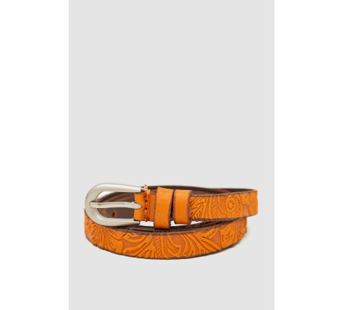 Ремень женский тонкий, цвет светло-коричневый, 196R15Y0W16