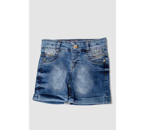 Шорты джинсовые для девочки 247R10005, цвет Синий