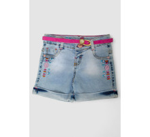 Шорты джинсовые для девочки, цвет синий, 247R1207