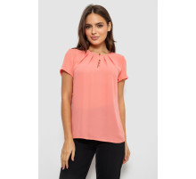 Блуза однотонная, цвет персиковый, 230R112