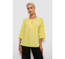 Блуза однотонная, цвет желтый, 230R1121-1