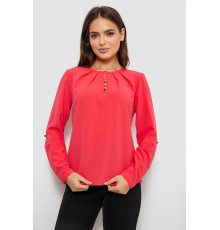 Блуза однотонна, колір рожевий, 230R1122-3.