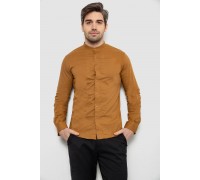 Сорочка чоловіча однотонна, колір бежевий, 186R2033