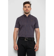 Рубашка мужская с принтом, цвет темно-синий, 214R4564-4