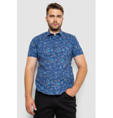 Рубашка мужская с принтом, цвет джинс, 214R6917-9