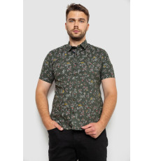 Рубашка мужская с принтом, цвет хаки, 214R6917-9