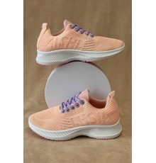 Кросівки жіночі текстиль, колір персиковий, 243RA33