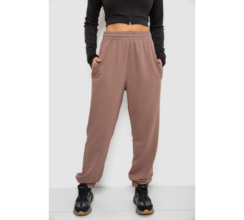 Спортивные штаны женские демисезонные, цвет мокко, 102R415