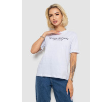 Футболка женская с принтом, цвет бело-черный, 238R57399