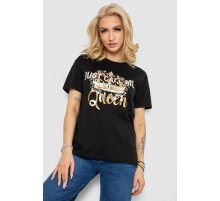 Футболка женская, цвет черный, 244R4612