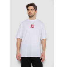 Футболка чоловіча з принтом, колір білий, 244R7024