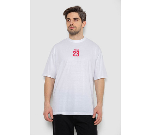 Футболка мужская с принтом, цвет белый, 244R7024