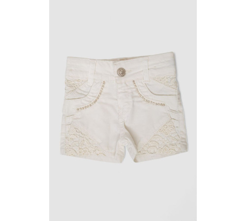 Шорты джинсовые для девочек, цвет молочный, 247R10033